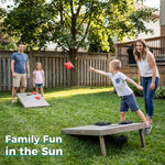 4x2ft Regulation Size Wooden Cornhole Boards Set - Premium All-Weather Bean Bag Toss Game with 10 Bags & Carrying Case | Heavy Duty Solid Wood Lawn Game for Adults, Backyard, Tailgate & Outdoor Fun