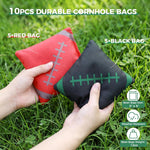 4x2ft Regulation Size Wooden Cornhole Boards Set - Premium All-Weather Bean Bag Toss Game with 10 Bags & Carrying Case | Heavy Duty Solid Wood Lawn Game for Adults, Backyard, Tailgate & Outdoor Fun