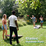 4x2ft Regulation Size Wooden Cornhole Boards Set - Premium All-Weather Bean Bag Toss Game with 10 Bags & Carrying Case | Heavy Duty Solid Wood Lawn Game for Adults, Backyard, Tailgate & Outdoor Fun